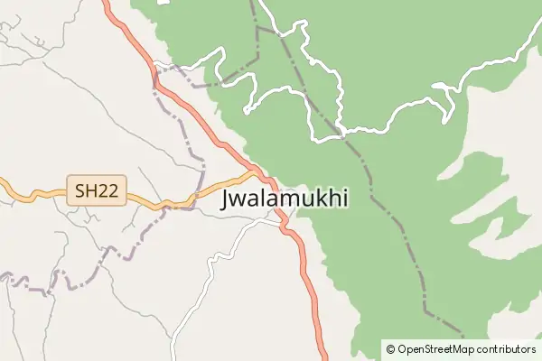 Mapa Jwalamukhi