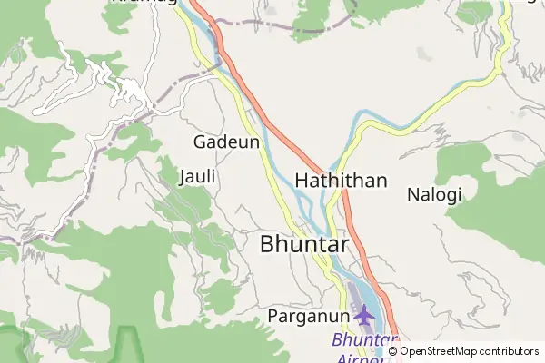 Mapa Bhuntar