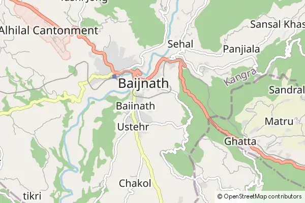 Mapa Baijnath Tehsil