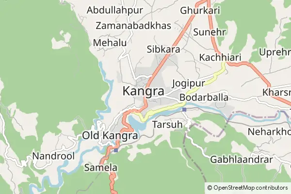 Mapa Kangra