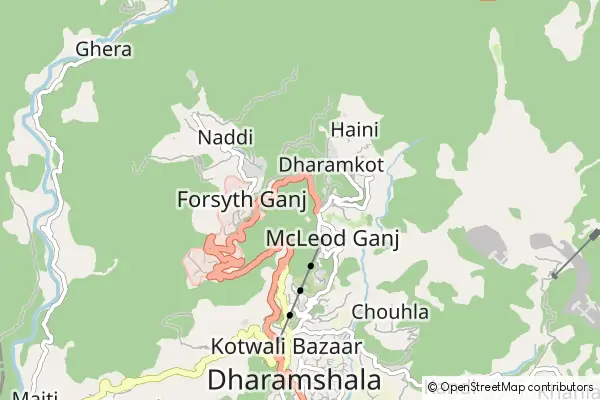 Mapa McLeod Ganj