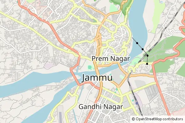 Mapa Jammu City