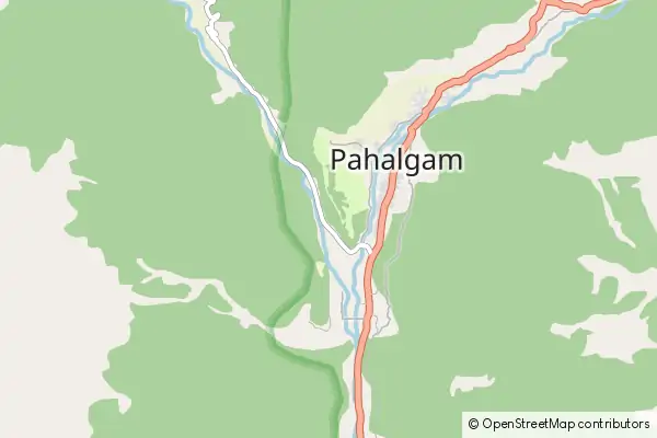 Mapa Pahalgam