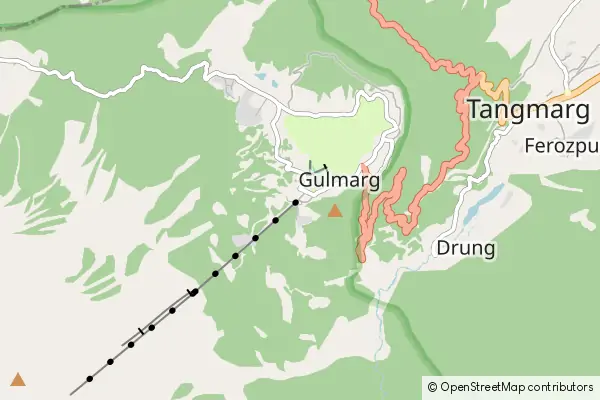 Mapa Gulmarg