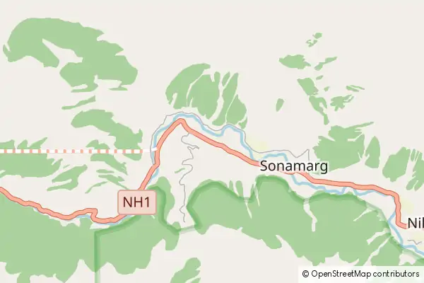 Mapa Sonmarg