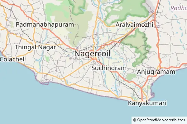 Mapa Nagarkoil