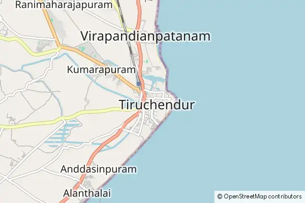 Mapa Tiruchendur