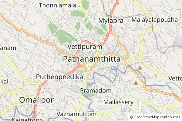 Mapa Pathanāmthitta
