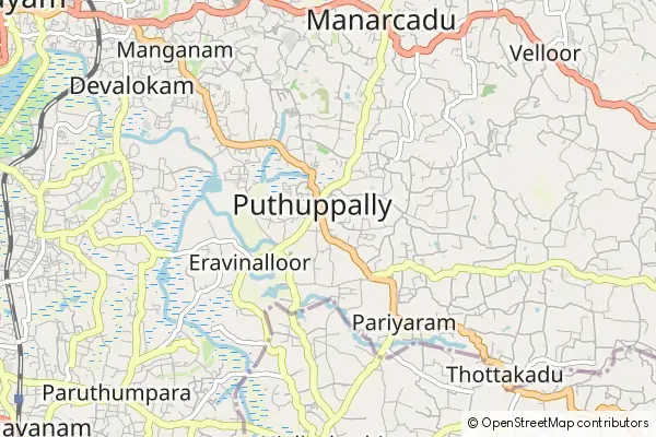 Mapa Puthuppally