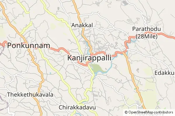 Mapa Kanjirappally