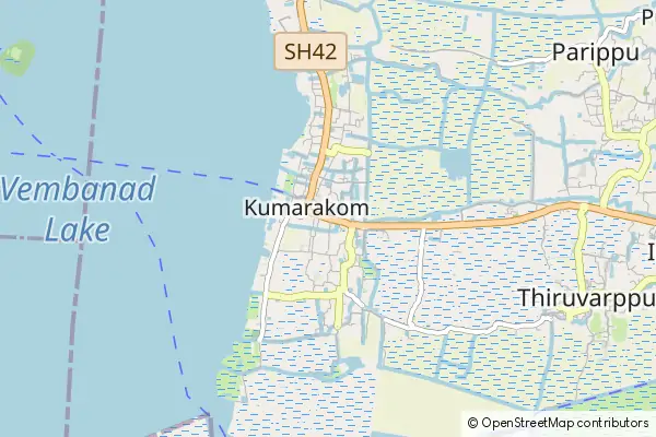 Mapa Kumarakom