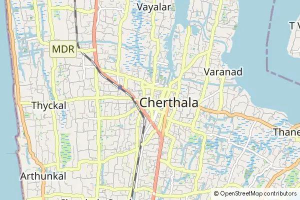 Mapa Cherthala