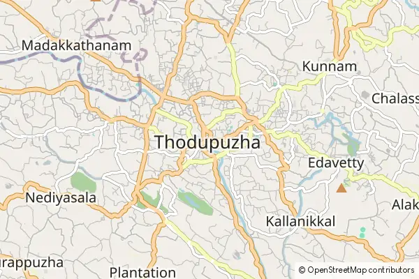 Mapa Thodupuzha