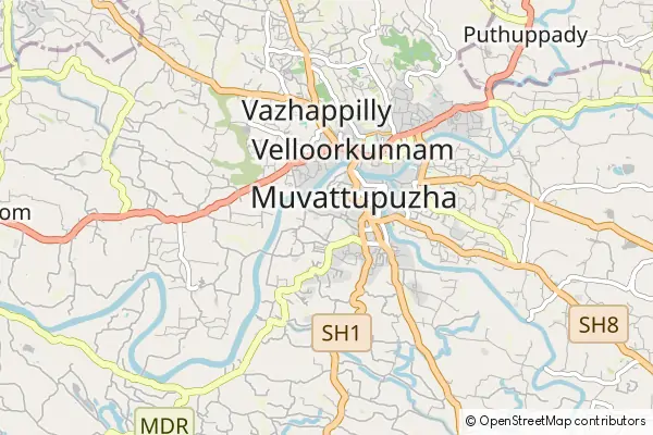 Mapa Muvattupuzha
