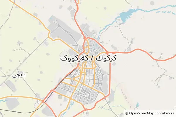 Mapa Kirkuk