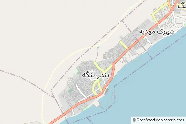 Mapa Bandar-e Lengeh