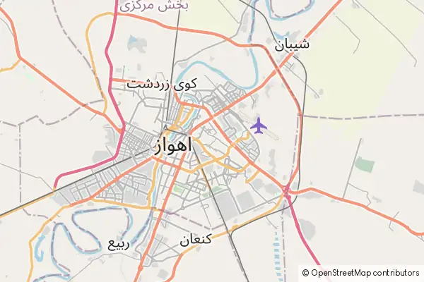 Mapa Ahwaz