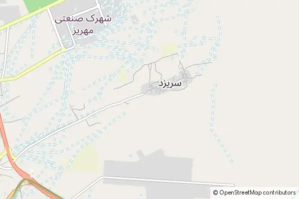 Mapa Saryazd