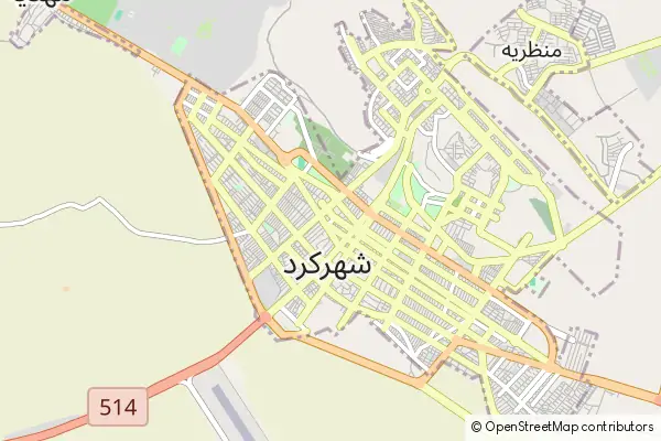 Mapa Shahr Kord