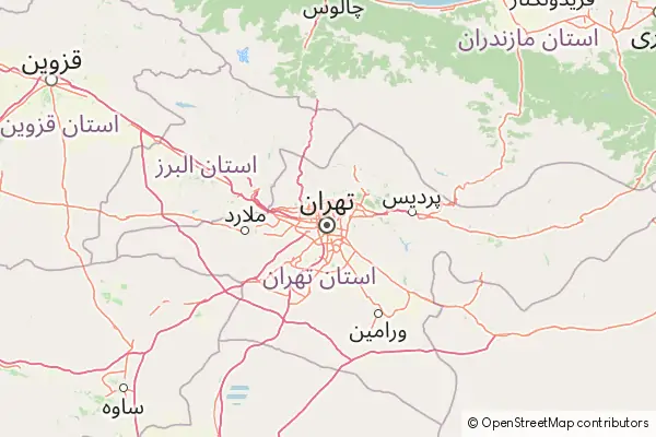 Mapa Teheran