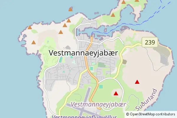 Mapa Vestmannaeyjar