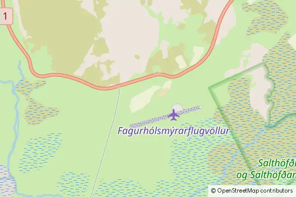 Mapa Fagurhólsmýri