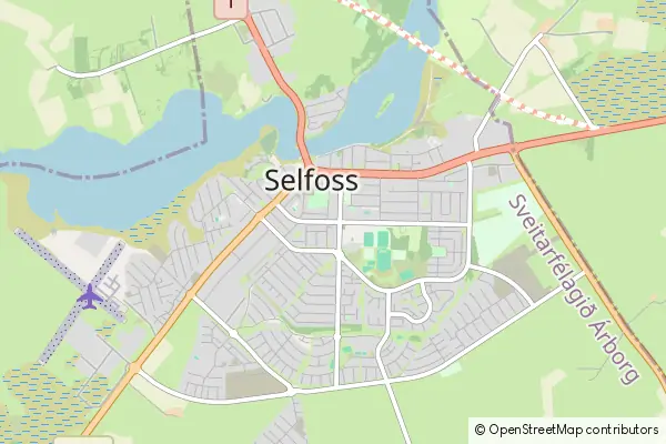 Mapa Selfoss