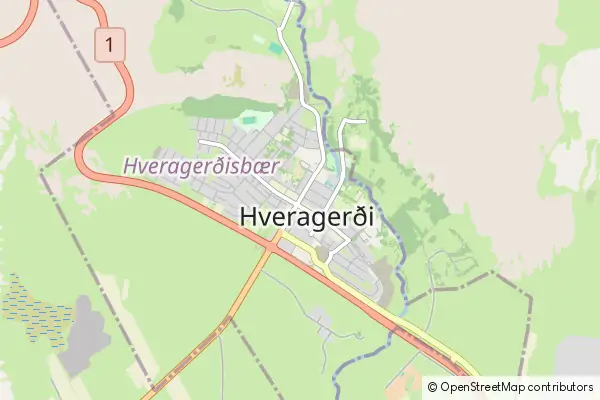 Mapa Hveragerði