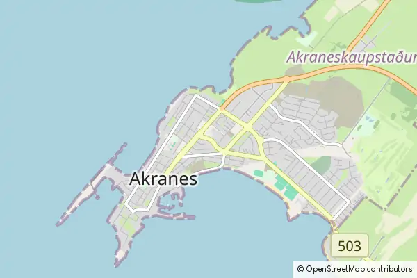 Mapa Akranes