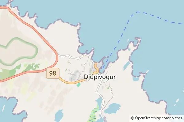 Mapa Djúpivogur