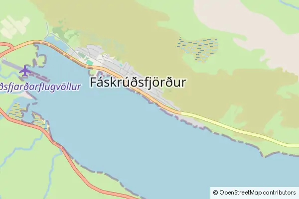 Mapa Faskrudsfjordur