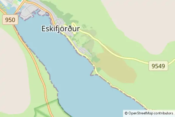 Mapa Eskifjordur