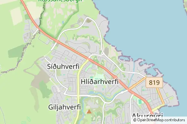 Mapa Akureyri