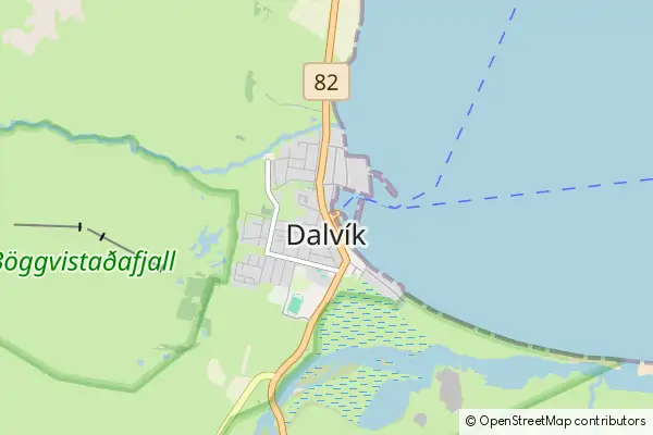 Mapa Dalvík