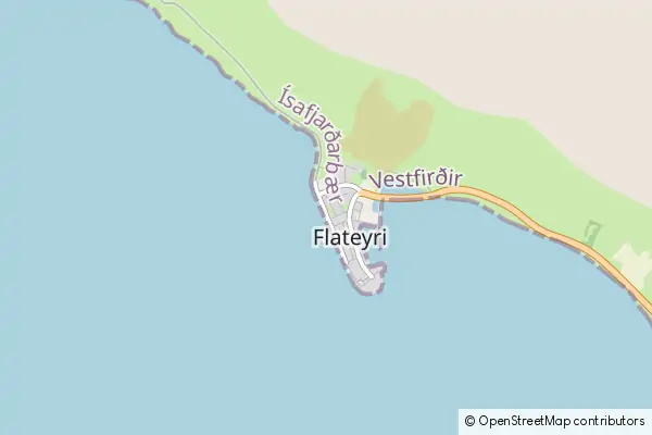 Mapa Flateyri