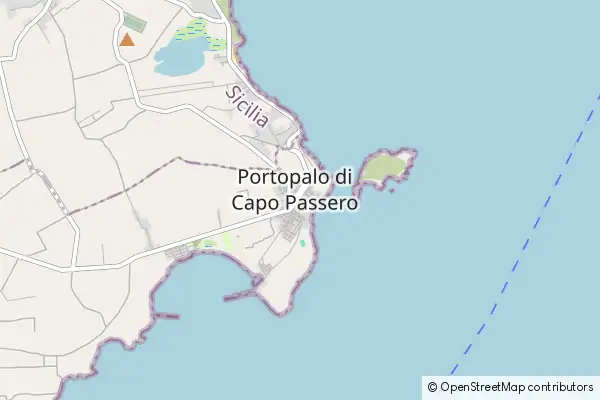 Mapa Portopalo di Capo Passero