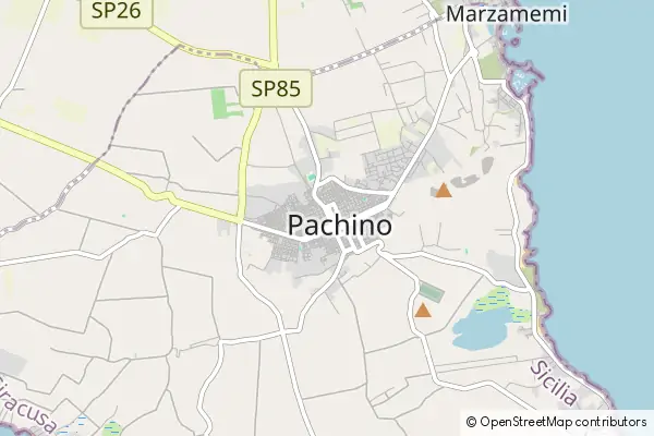 Mapa Pachino