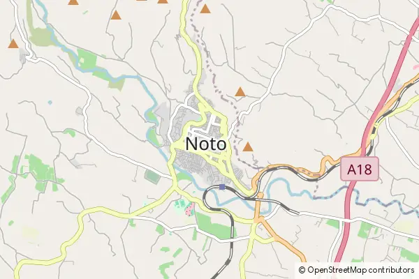 Mapa Noto