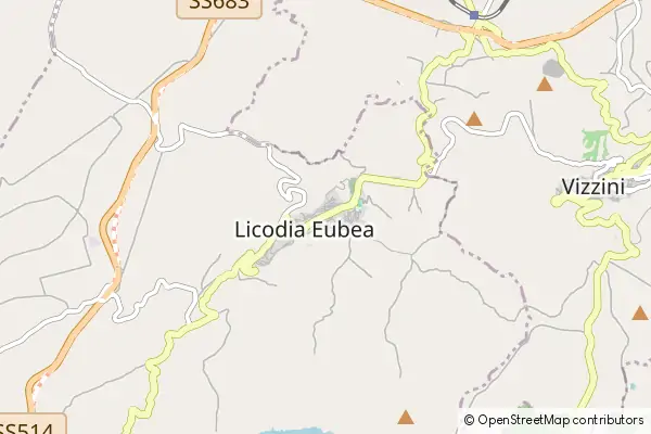 Mapa Licodia Eubea