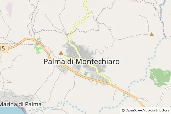 Mapa Palma di Montechiaro