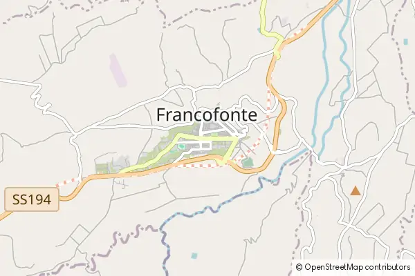 Mapa Francofonte