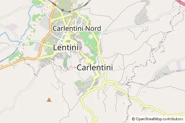 Mapa Carlentini