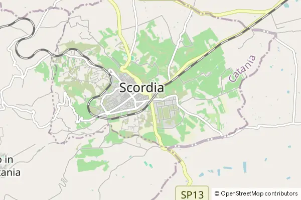 Mapa Scordia