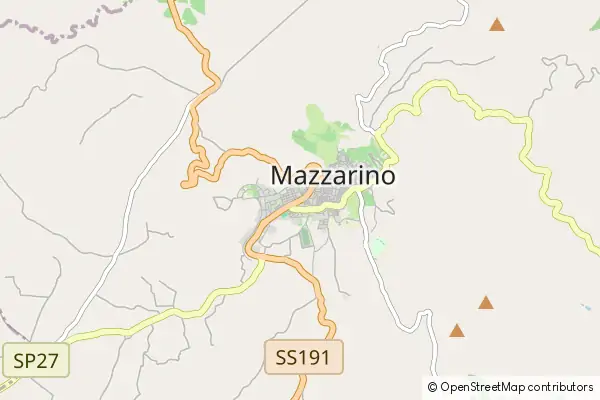 Mapa Mazzarino