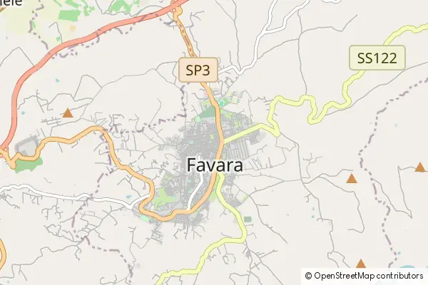 Mapa Favara