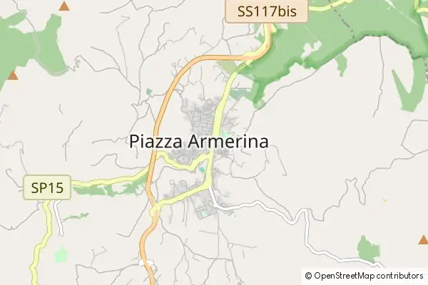 Mapa Piazza Armerina