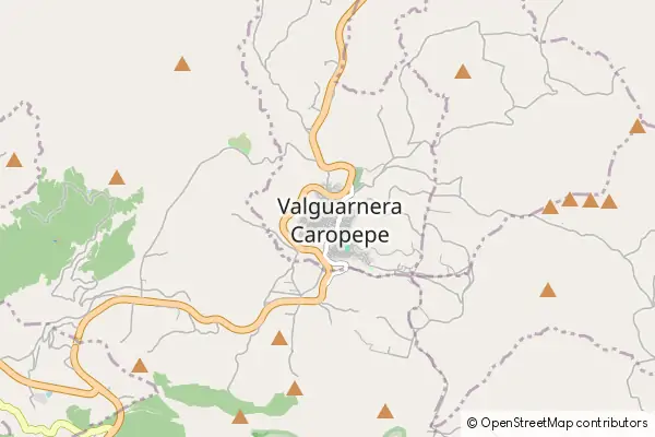 Mapa Valguarnera Caropepe