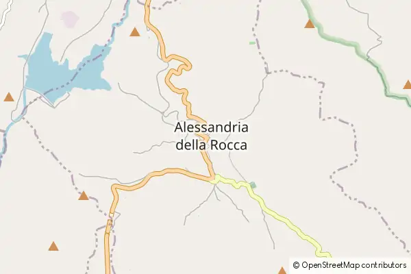 Mapa Alessandria della Rocca