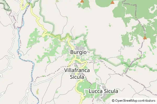 Mapa Burgio