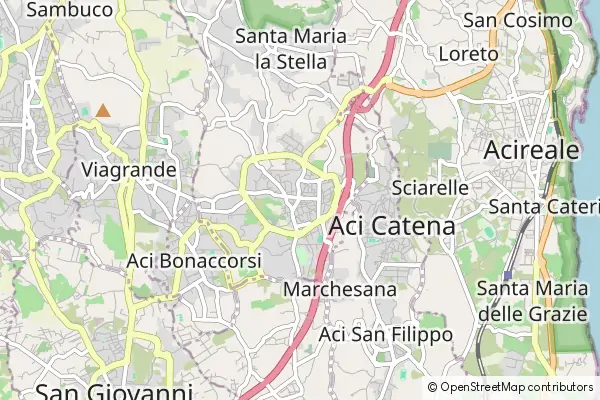 Mapa Aci Sant'Antonio